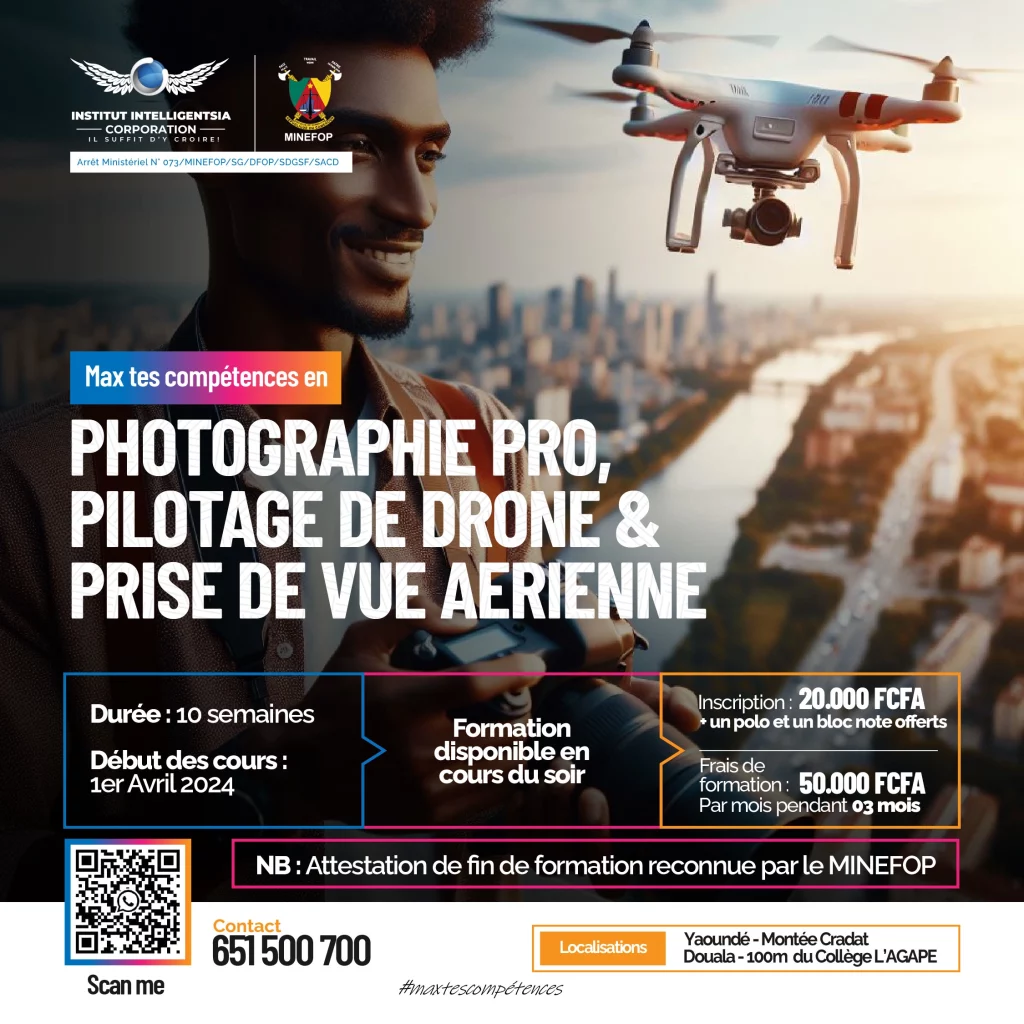 formation en PILOTAGE DE DRONE, PRISE DE VUE AERIENNE ET PHOROGRAPHIE PRO