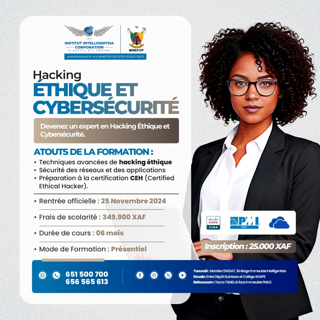 CERTIFICATION EN HACKING ÉTHIQUE ET CYBERSECURITE